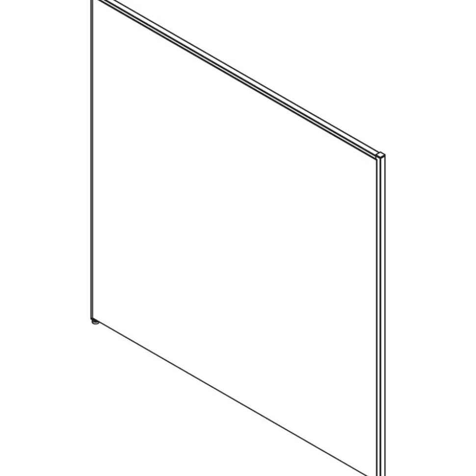 Lorell Panel System Fabric Panel, 60"H x 60"W, Gray