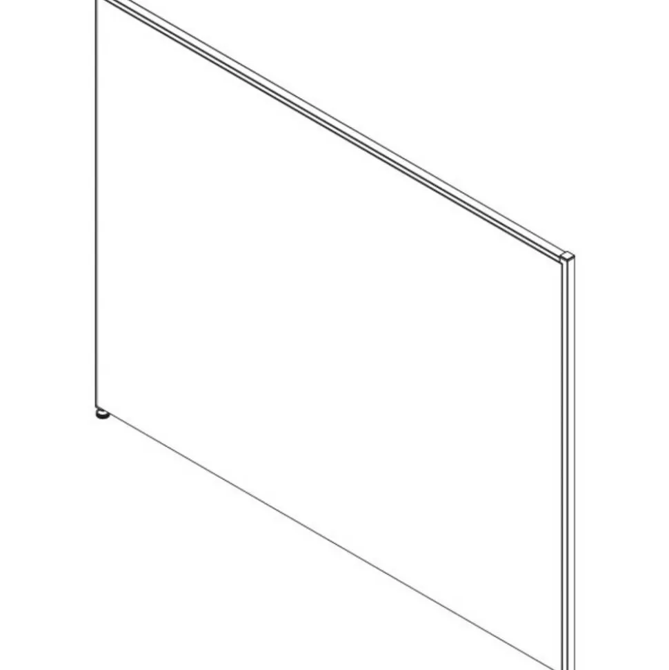 Lorell Panel System Fabric Panel, 48"H x 60"W, Gray