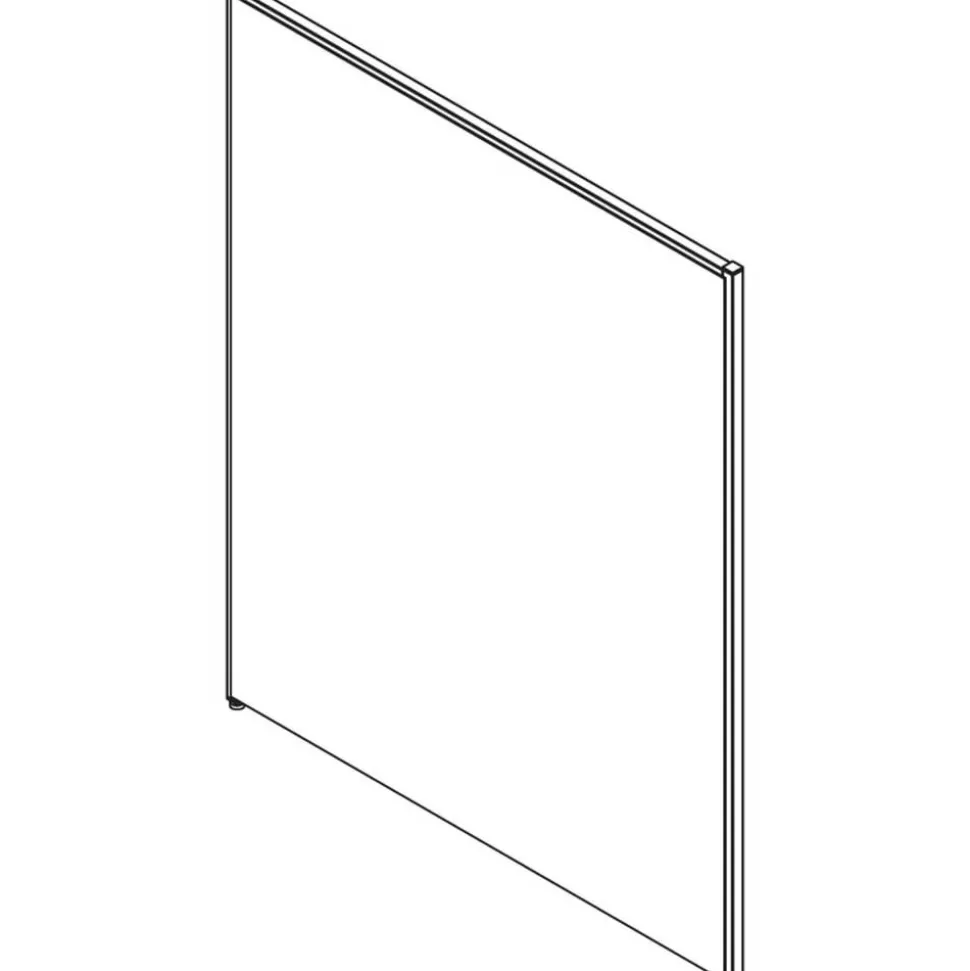 Lorell Panel System Fabric Panel, 60"H x 48"W, Gray