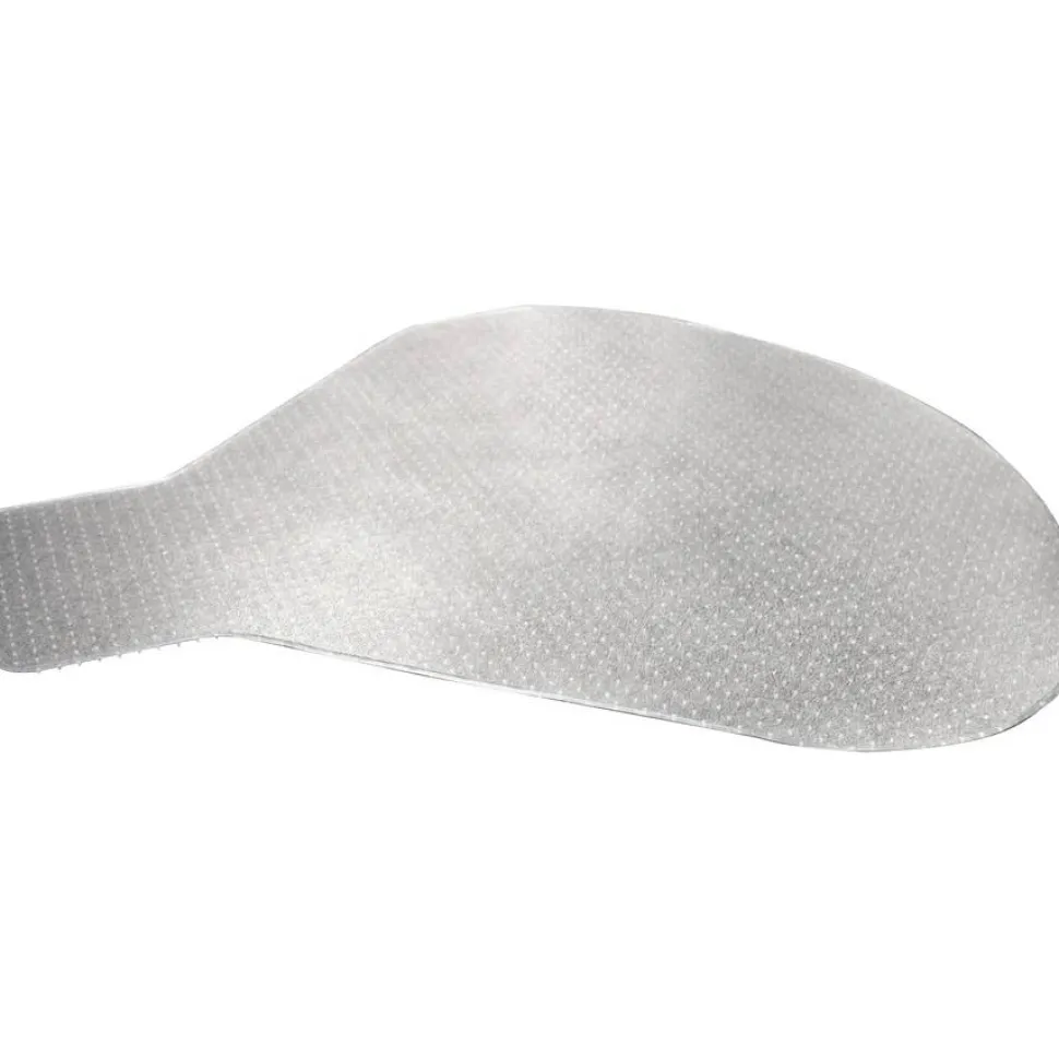 Lorell PlushMat Medium Pile Studded Chair Mat, For L-Workstation With Lip, 60 "x 66", Clear
