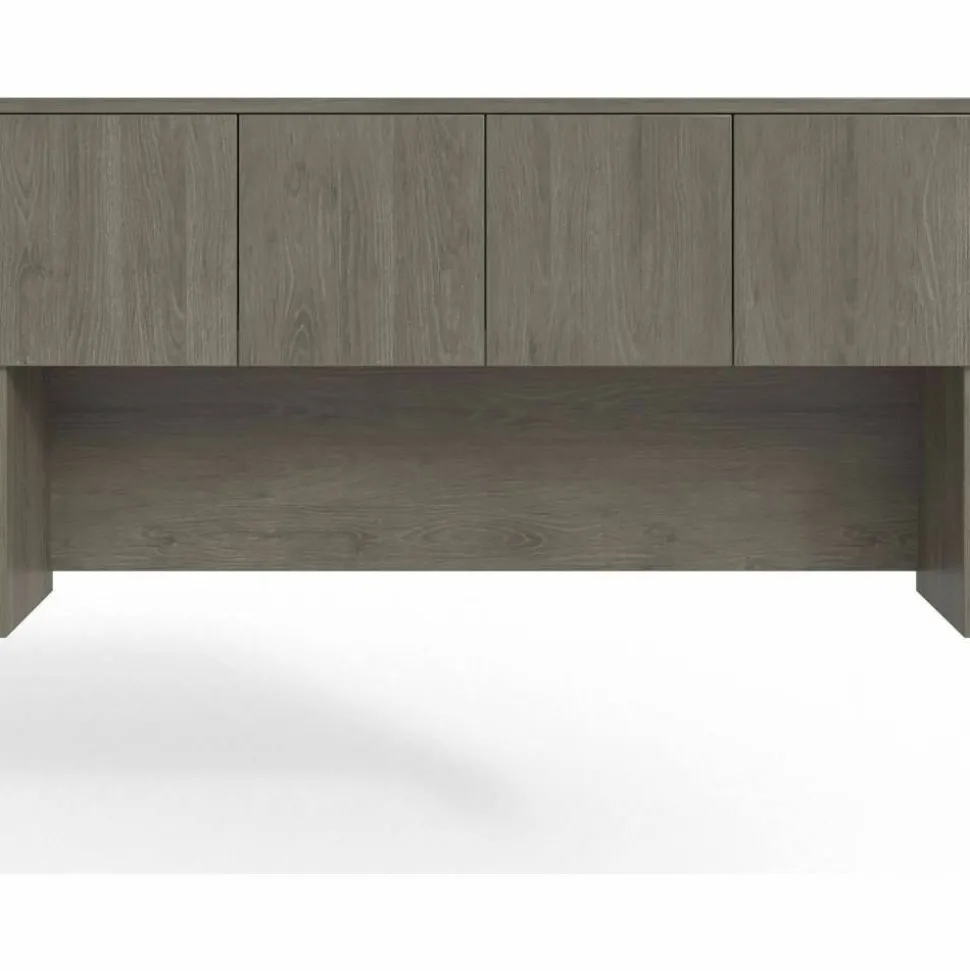 Lorell Prominence 2.0 66”W Desk Hutch, Gray Elm