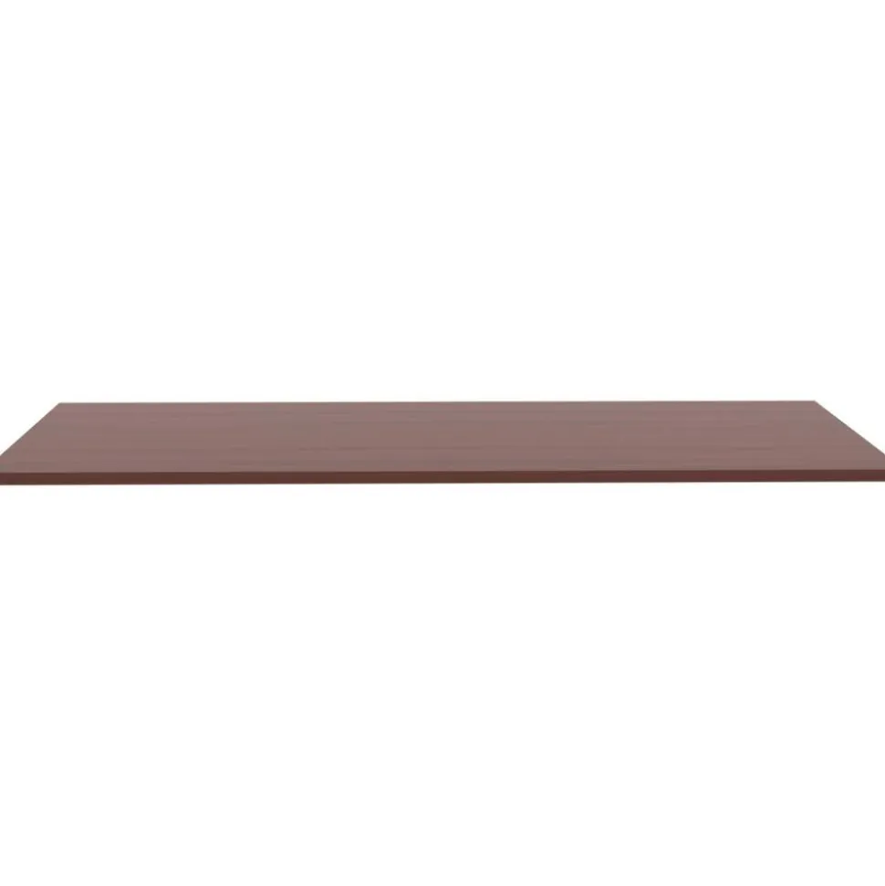 Lorell Quadro Sit-To-Stand Laminate Table Top, 48"W x 24"D, Mahogany