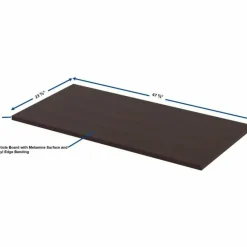 Lorell Quadro Sit-To-Stand Laminate Table Top, 48