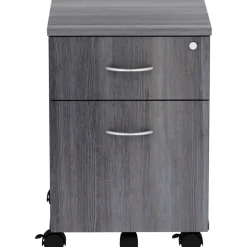 Lorell Relevance 2-Drawer Mobile File Cabinet For Computer Desk, Charcoal