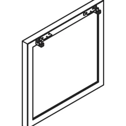 Lorell Relevance Series Desk Leg Frame, Silver, 23.3