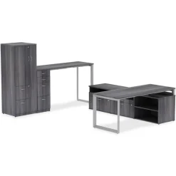 Lorell Relevance Series Desk Top, 72"W x 29 1/2"D, Charcoal