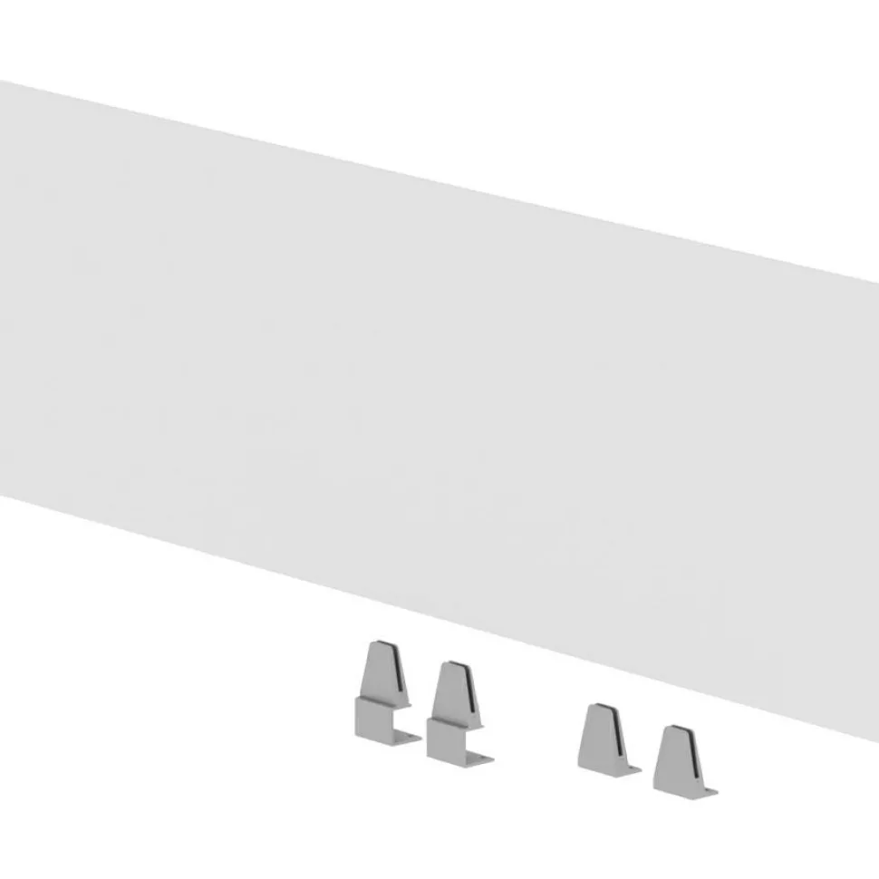 Lorell Relevance Series Modesty/Privacy Panel, Clear, For 59 7/8"W Desk