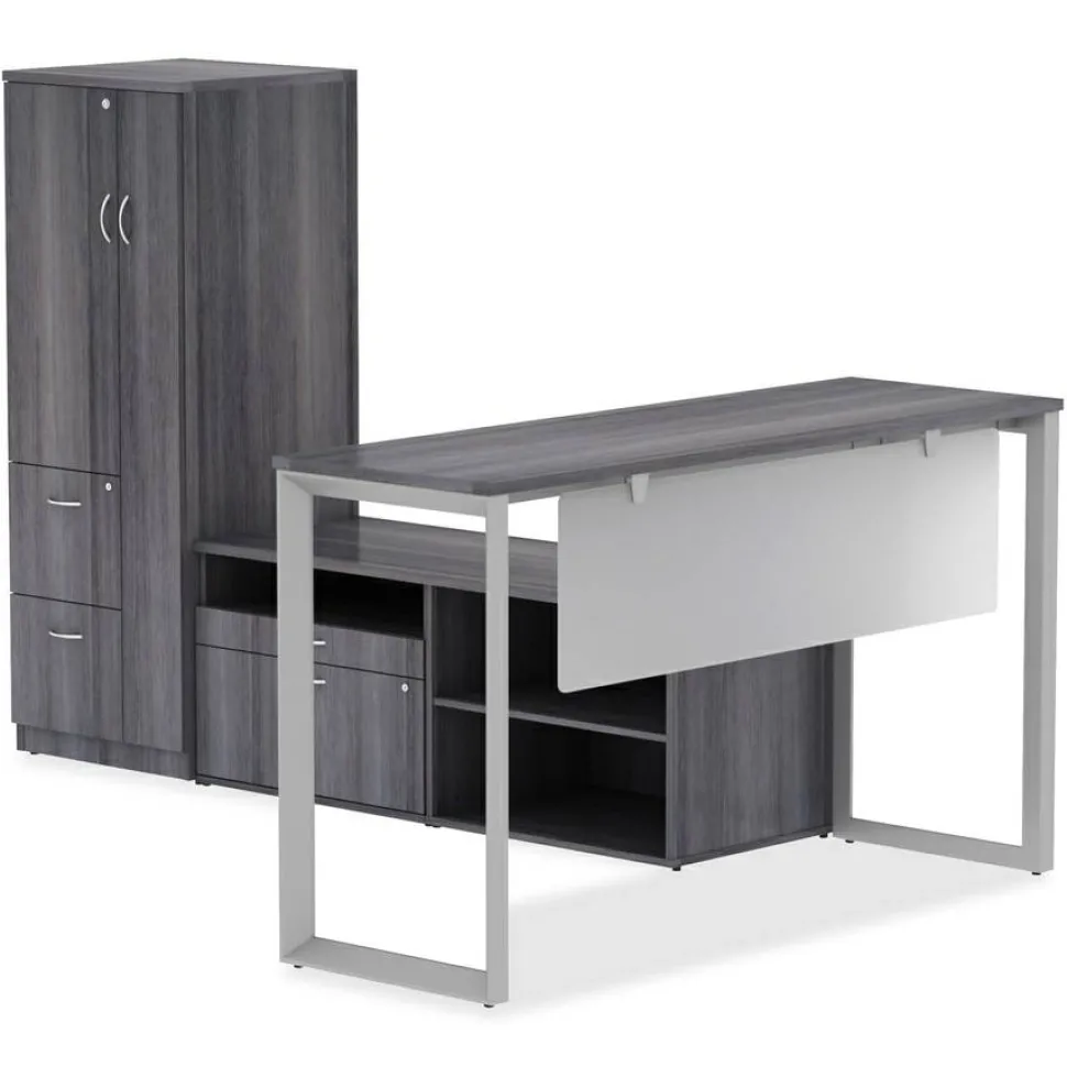 Lorell Relevance Series Modesty/Privacy Panel, Clear, For 59 7/8"W Desk