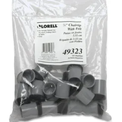 Lorell Replacement Chair Tips With Felt, 7/8,