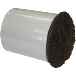 Lorell Replacement Chair Tips With Felt, 7/8,