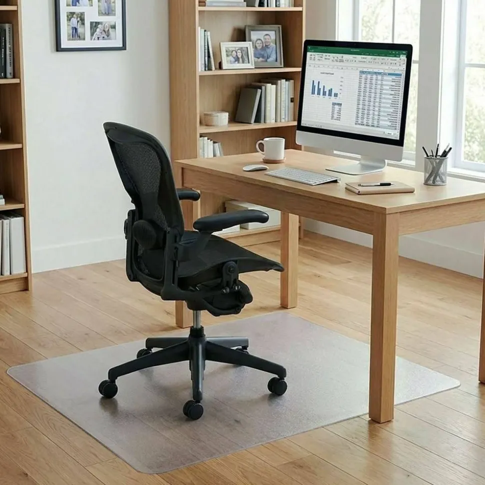 Lorell Rolled Hard Floor Chair Mat, 36" x 48"