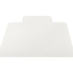 Lorell Rolled Hard Floor Chair Mat, 45" x 53", Wide Lip