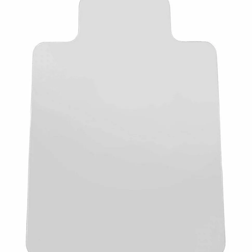 Lorell Rolled Hard Floor Chair Mat, 45" x 53", Wide Lip