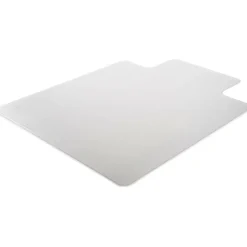 Lorell Rolled Low-Medium Pile Studded Chair Mat, 36" x 48", Standard Lip