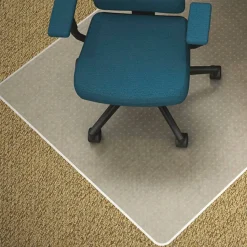 Lorell Rolled Low Pile Studded Chair Mat, 45
