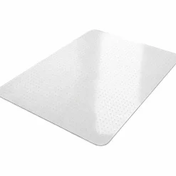 Lorell Rolled Low Pile Studded Chair Mat, 46" x 60"