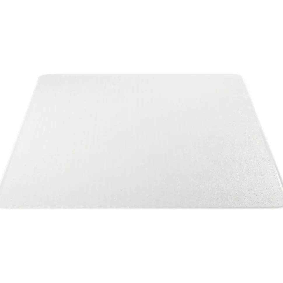 Lorell Rolled Low Pile Studded Chair Mat, 46" x 60"