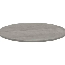 Lorell Round Conference Tabletop, 48", Weathered Charcoal