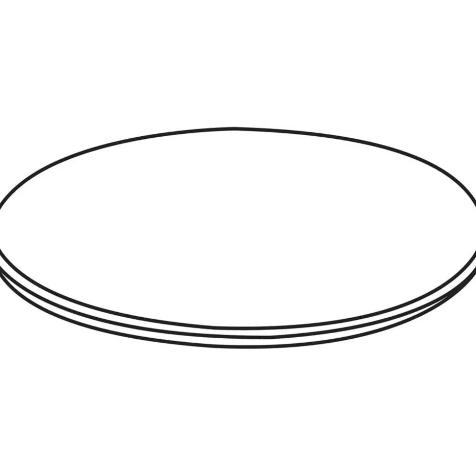 Lorell Round Conference Tabletop, 48", Weathered Charcoal