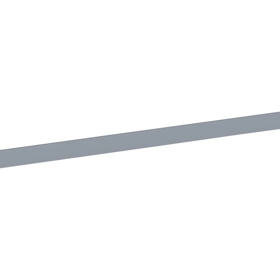 Lorell Single-Wide Horizontal Panel Strip for Adaptable Panel System, 33.1"W x 0.5"D x 1.8"H, Aluminum, Silver