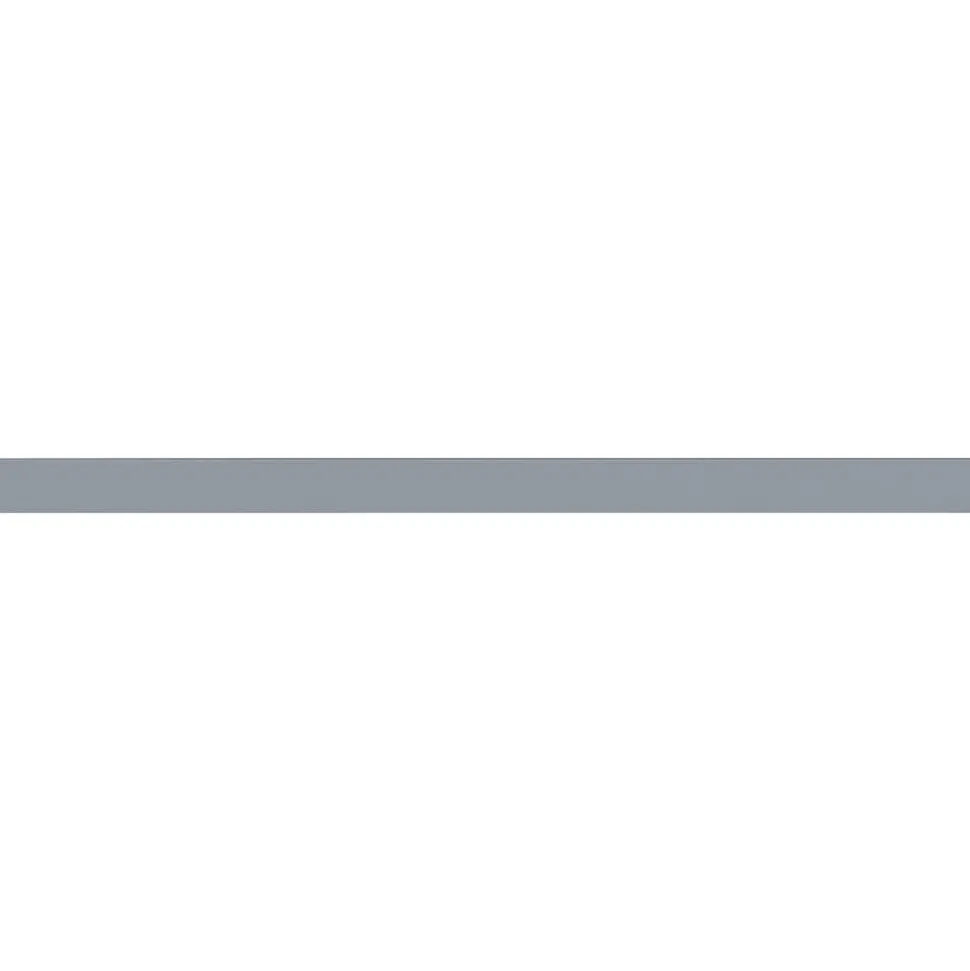 Lorell Single-Wide Horizontal Panel Strip for Adaptable Panel System, 33.1"W x 0.5"D x 1.8"H, Aluminum, Silver