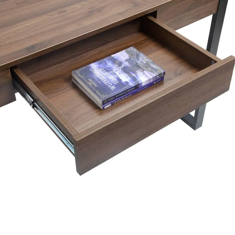 Lorell SOHO Desk with Center Drawer