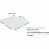 Lorell Tempered Glass Chairmat with Lip