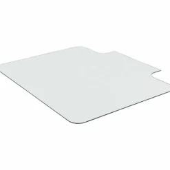 Lorell Tempered Glass Chairmat with Lip