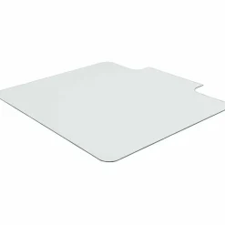 Lorell Tempered Glass Chairmat with Lip