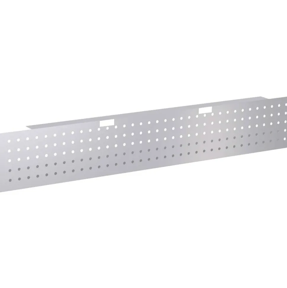 Lorell Training Table Steel Silver Modesty Panel, 54"W, Metallic Silver