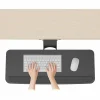 Lorell Universal Keyboard Tray, 5"H x 10.9"W, Black