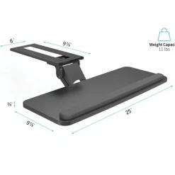Lorell Universal Keyboard Tray, 5