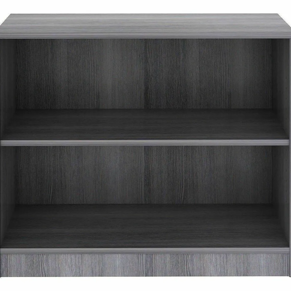 Lorell Weathered Charcoal Laminate Bookcase
