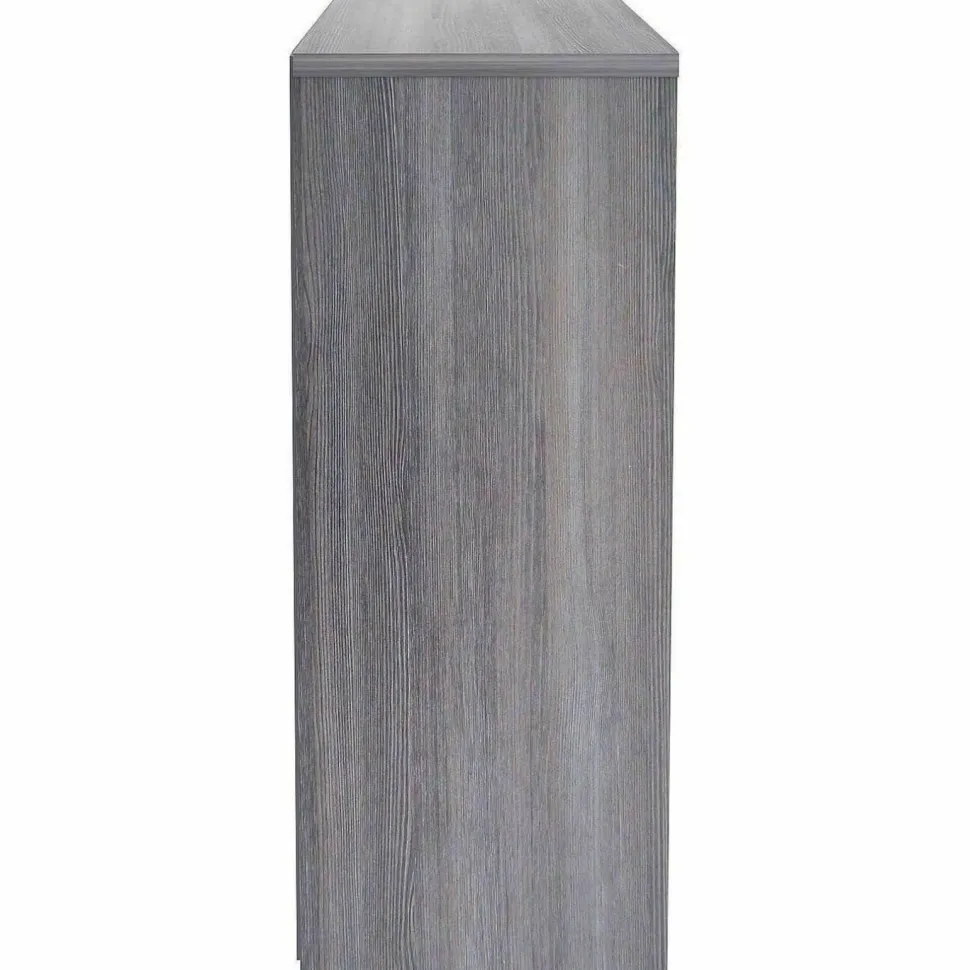 Lorell Weathered Charcoal Laminate Bookcase
