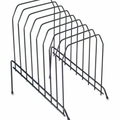 Lorell Wire Step File, 8-Dividers, Black