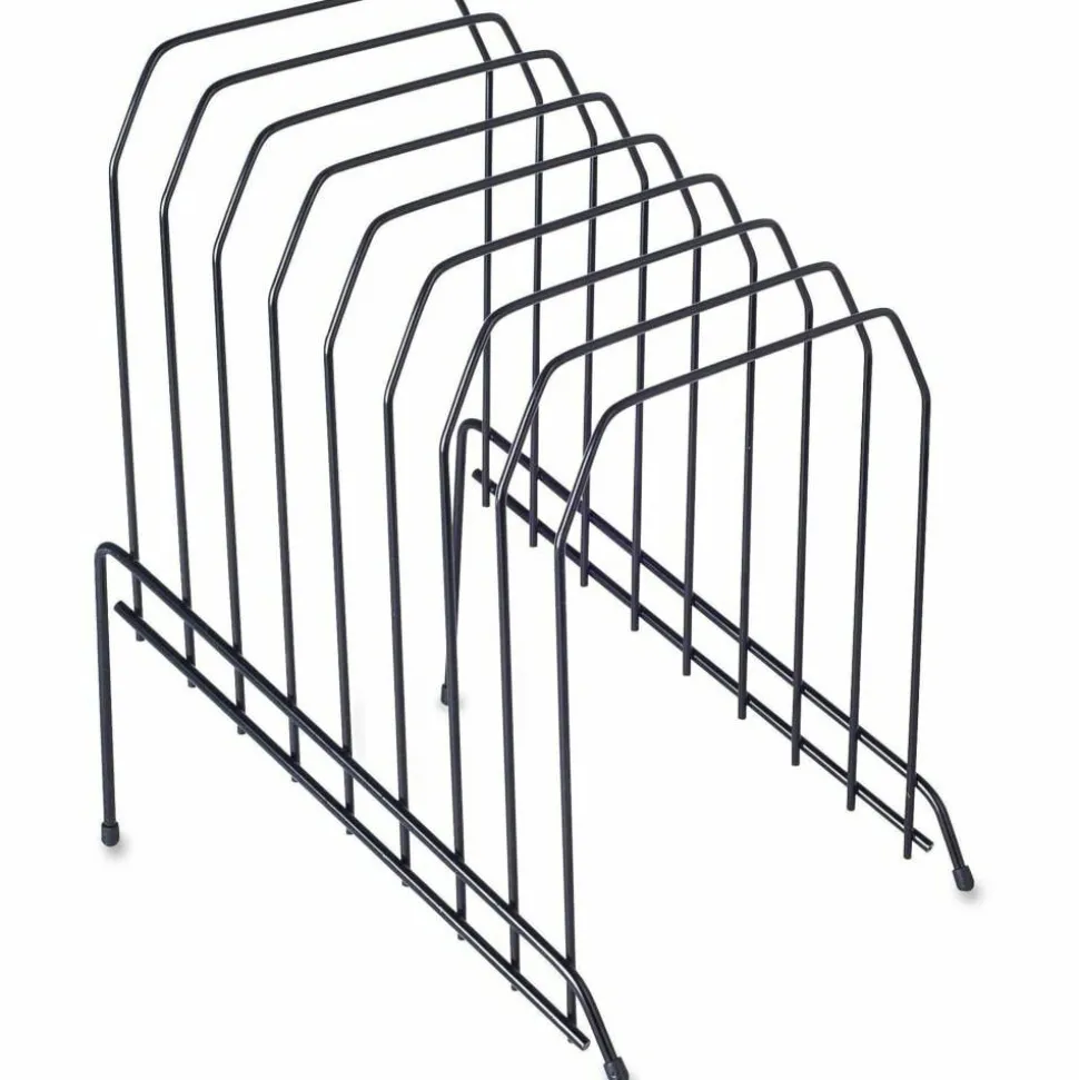 Lorell Wire Step File, 8-Dividers, Black