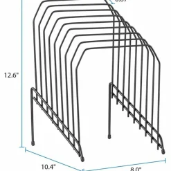 Lorell Wire Step File, 8-Dividers, Black