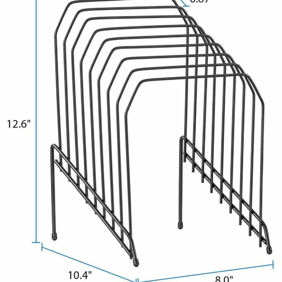 Lorell Wire Step File, 8-Dividers, Black