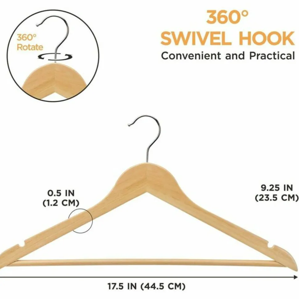 Lorell Wooden Coat Hangers