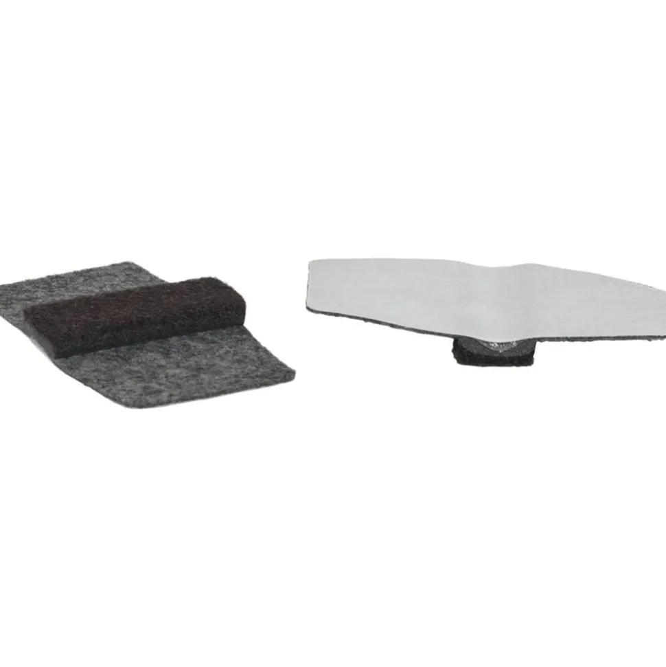 Lorell Wraparound Hard Floor Savers, 1 1/2, Gray, Set Of 16