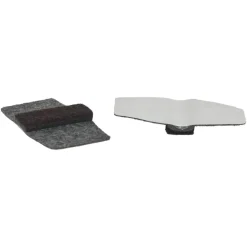 Lorell Wraparound Hard Floor Savers, 1 1/2, Gray, Set Of 16