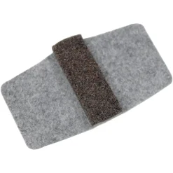 Lorell Wraparound Hard Floor Savers, 1 1/2, Gray, Set Of 16
