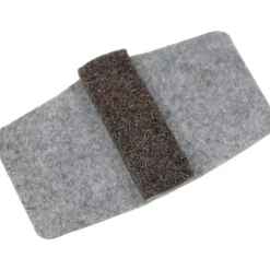 Lorell Wraparound Hard Floor Savers, 1 1/2, Gray, Set Of 16