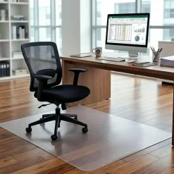 Lorell XXL Polycarbonate Multi-Surface Chair Mat, 60"x 79"