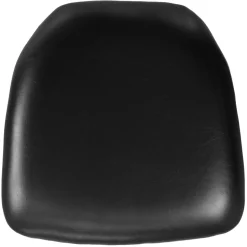 Louise Hard Black Vinyl Chiavari Chair Cushion