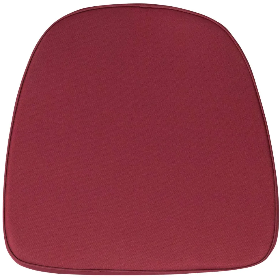 Louise Soft Burgundy Fabric Chiavari Chair Cushion
