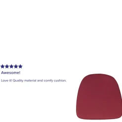 Louise Soft Burgundy Fabric Chiavari Chair Cushion