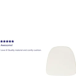 Louise Soft Ivory Fabric Chiavari Chair Cushion