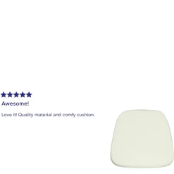 Louise Soft Ivory Fabric Chiavari Chair Cushion