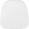 Louise Soft Snow White Fabric Chiavari Chair Cushion